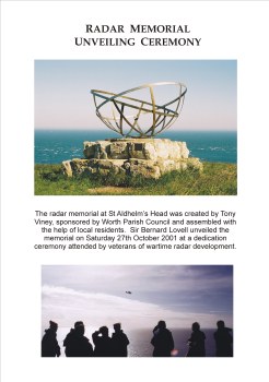 Radar memorial unveiling - click to view photographs.